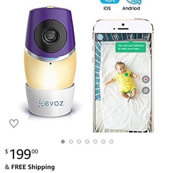 Evoz Wi-fi glow baby monitor - Picture 2 of 2